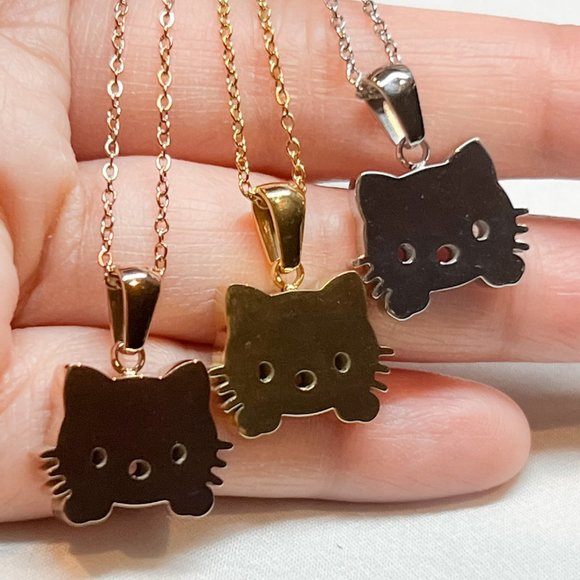 Kitty Cat Necklaces Great Gift For Cat Lovers Feline Lovers Cat Pendant Necklace - Picture 8 of 11